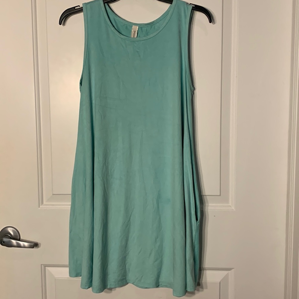 Peppermint Velvet Feel Dress